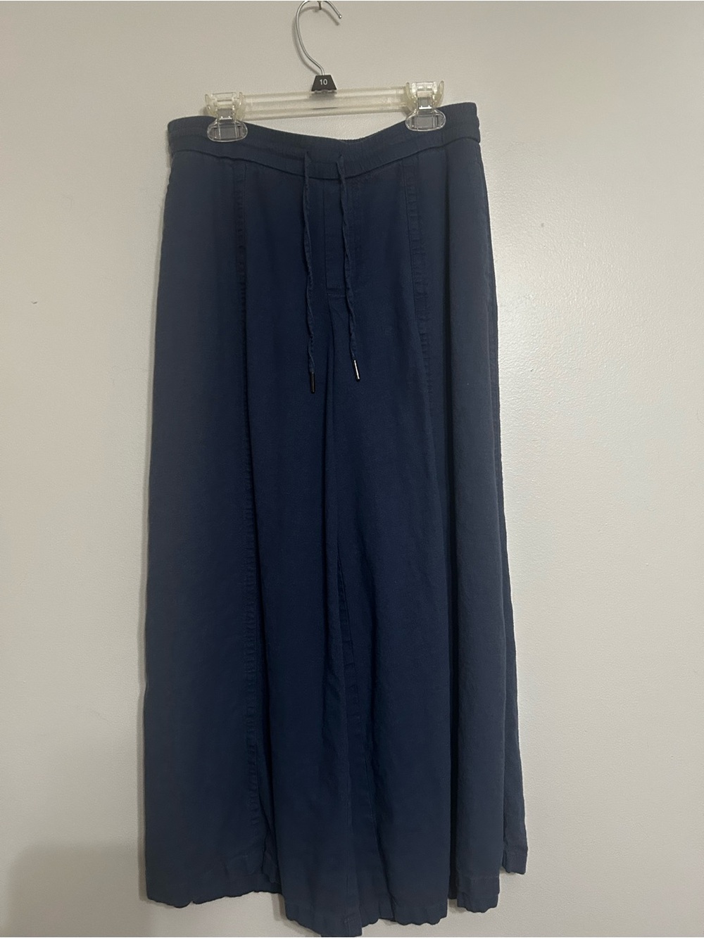 Vera Wang petite Navy Drawstring wide leg pants